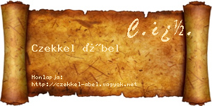 Czekkel Ábel névjegykártya